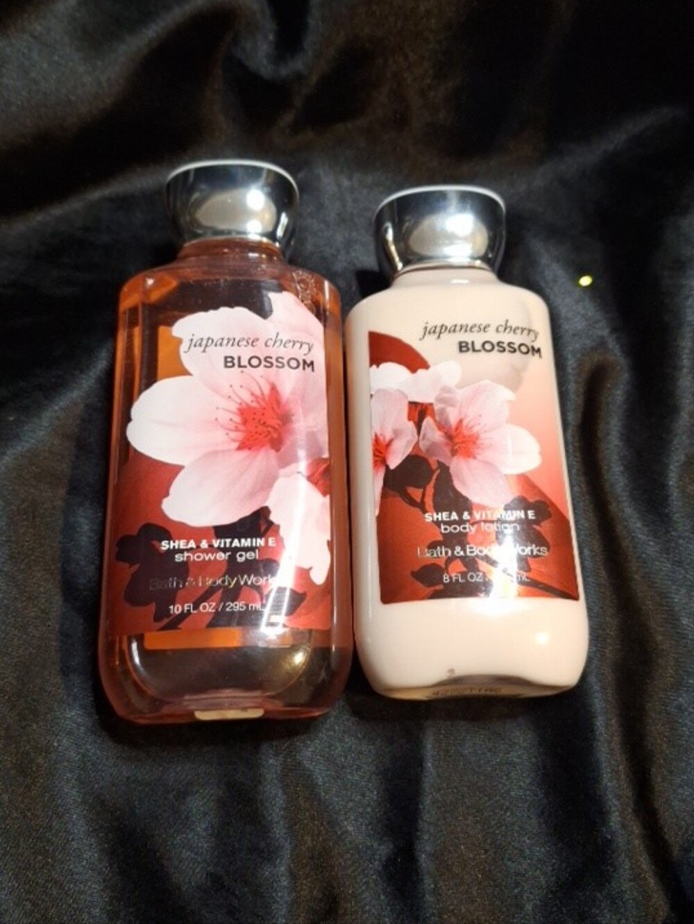 New Bath and Body Works~Japanese Cherry Blossom Set~Lotion 8oz~Shower Gel 10oz